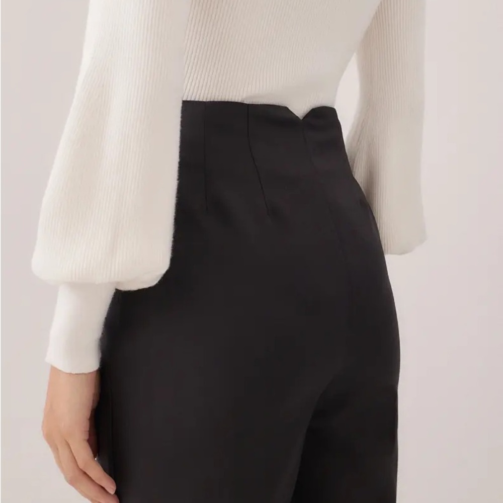Love Bonito Roxanne Cotton Tailored Peg Leg Pants - Picture 3 of 7
